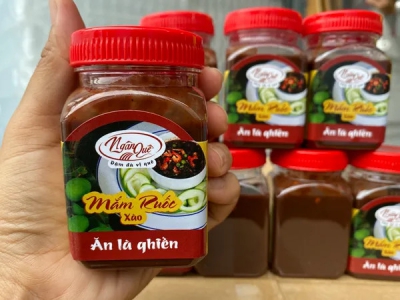 Mắm Ruốc xào sả ớt Ngân Quê
