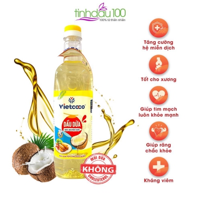 Dầu dừa  VIETCOCO - chai 1 Lít